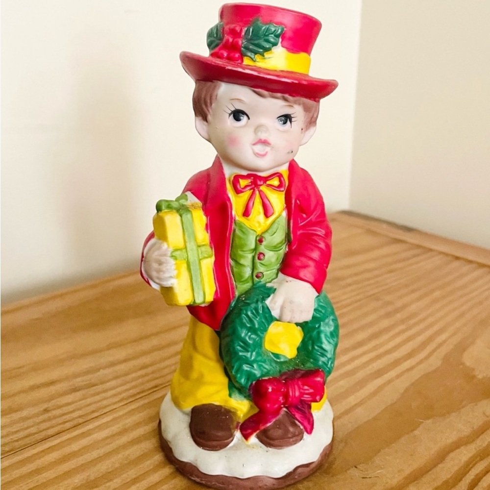 VTG 1979 Bisque Porcelain Chadwick Miller (CMI) Christmas Dickens Boy Bank